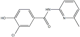 3-chloro-4-hydroxy-N-(6-methylpyridin-2-yl)benzamide Struktur