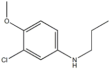 3-chloro-4-methoxy-N-propylaniline Struktur