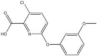 3-chloro-6-(3-methoxyphenoxy)pyridine-2-carboxylic acid Struktur