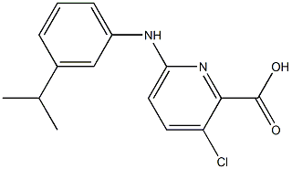 3-chloro-6-{[3-(propan-2-yl)phenyl]amino}pyridine-2-carboxylic acid Struktur