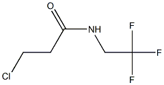 3-chloro-N-(2,2,2-trifluoroethyl)propanamide Struktur