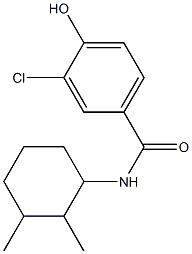 3-chloro-N-(2,3-dimethylcyclohexyl)-4-hydroxybenzamide Struktur