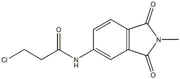 3-chloro-N-(2-methyl-1,3-dioxo-2,3-dihydro-1H-isoindol-5-yl)propanamide Struktur