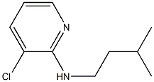 3-chloro-N-(3-methylbutyl)pyridin-2-amine Struktur