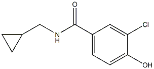 3-chloro-N-(cyclopropylmethyl)-4-hydroxybenzamide Struktur