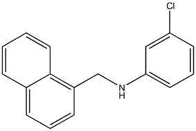 3-chloro-N-(naphthalen-1-ylmethyl)aniline Struktur