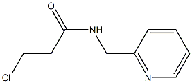 3-chloro-N-(pyridin-2-ylmethyl)propanamide Struktur