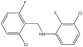 3-chloro-N-[(2-chloro-6-fluorophenyl)methyl]-2-fluoroaniline Struktur