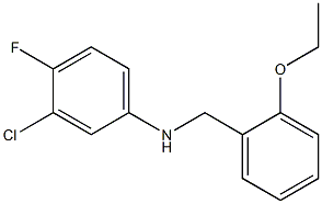 3-chloro-N-[(2-ethoxyphenyl)methyl]-4-fluoroaniline Struktur