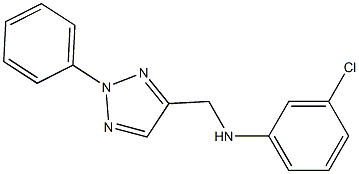 3-chloro-N-[(2-phenyl-2H-1,2,3-triazol-4-yl)methyl]aniline Struktur