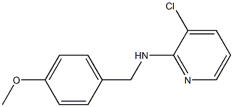 3-chloro-N-[(4-methoxyphenyl)methyl]pyridin-2-amine Struktur