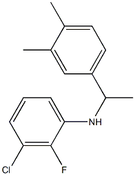 3-chloro-N-[1-(3,4-dimethylphenyl)ethyl]-2-fluoroaniline Struktur