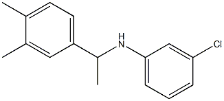 3-chloro-N-[1-(3,4-dimethylphenyl)ethyl]aniline Struktur