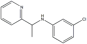 3-chloro-N-[1-(pyridin-2-yl)ethyl]aniline Struktur