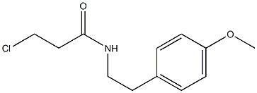 3-chloro-N-[2-(4-methoxyphenyl)ethyl]propanamide Struktur