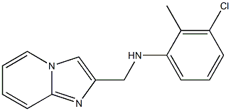 3-chloro-N-{imidazo[1,2-a]pyridin-2-ylmethyl}-2-methylaniline Struktur