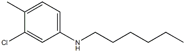 3-chloro-N-hexyl-4-methylaniline Struktur