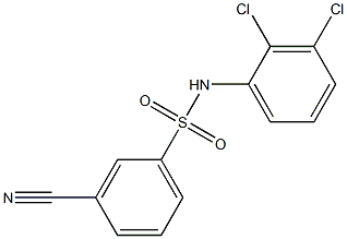 3-cyano-N-(2,3-dichlorophenyl)benzene-1-sulfonamide Struktur