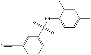 3-cyano-N-(2,4-dimethylphenyl)benzenesulfonamide Struktur