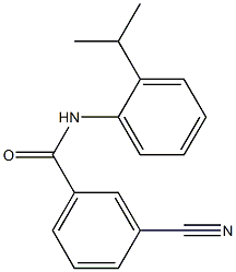 3-cyano-N-(2-isopropylphenyl)benzamide Struktur