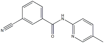 3-cyano-N-(5-methylpyridin-2-yl)benzamide Struktur