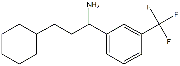 3-cyclohexyl-1-[3-(trifluoromethyl)phenyl]propan-1-amine Struktur