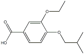 3-ethoxy-4-(2-methylpropoxy)benzoic acid Struktur