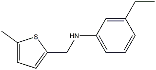 3-ethyl-N-[(5-methylthiophen-2-yl)methyl]aniline Struktur