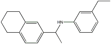 3-ethyl-N-[1-(5,6,7,8-tetrahydronaphthalen-2-yl)ethyl]aniline Struktur