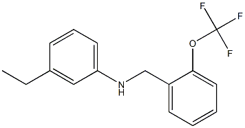 3-ethyl-N-{[2-(trifluoromethoxy)phenyl]methyl}aniline Struktur