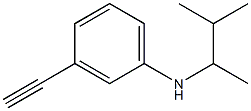 3-ethynyl-N-(3-methylbutan-2-yl)aniline Struktur