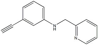 3-ethynyl-N-(pyridin-2-ylmethyl)aniline Struktur