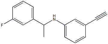 3-ethynyl-N-[1-(3-fluorophenyl)ethyl]aniline Struktur