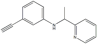 3-ethynyl-N-[1-(pyridin-2-yl)ethyl]aniline Struktur