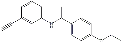 3-ethynyl-N-{1-[4-(propan-2-yloxy)phenyl]ethyl}aniline Struktur