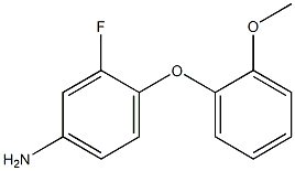 3-fluoro-4-(2-methoxyphenoxy)aniline Struktur