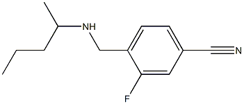 3-fluoro-4-[(pentan-2-ylamino)methyl]benzonitrile Struktur