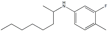 3-fluoro-4-methyl-N-(octan-2-yl)aniline Struktur