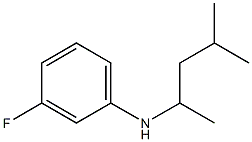 3-fluoro-N-(4-methylpentan-2-yl)aniline Struktur