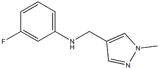 3-fluoro-N-[(1-methyl-1H-pyrazol-4-yl)methyl]aniline Struktur