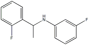 3-fluoro-N-[1-(2-fluorophenyl)ethyl]aniline Struktur