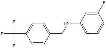 3-fluoro-N-{[4-(trifluoromethyl)phenyl]methyl}aniline Struktur