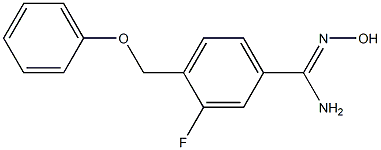 3-fluoro-N'-hydroxy-4-(phenoxymethyl)benzenecarboximidamide Struktur