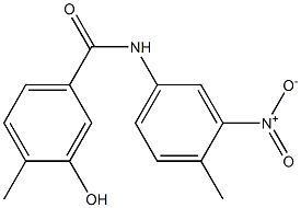 3-hydroxy-4-methyl-N-(4-methyl-3-nitrophenyl)benzamide Struktur