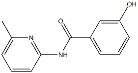 3-hydroxy-N-(6-methylpyridin-2-yl)benzamide Struktur