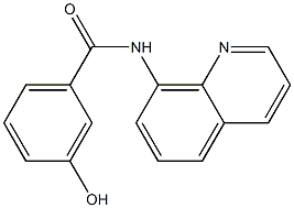 3-hydroxy-N-(quinolin-8-yl)benzamide Struktur