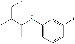 3-iodo-N-(3-methylpentan-2-yl)aniline Struktur