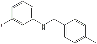 3-iodo-N-[(4-methylphenyl)methyl]aniline Struktur