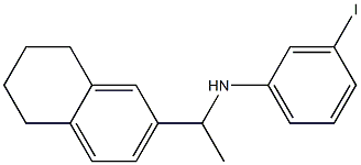 3-iodo-N-[1-(5,6,7,8-tetrahydronaphthalen-2-yl)ethyl]aniline Struktur