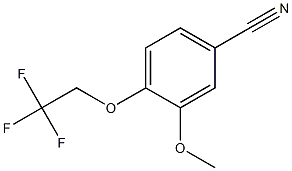 3-methoxy-4-(2,2,2-trifluoroethoxy)benzonitrile Struktur